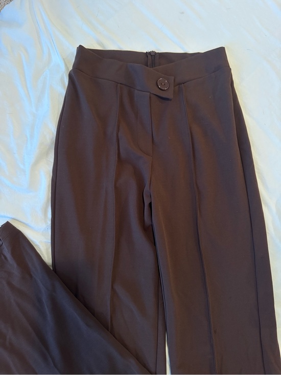 Pants - Women's Brown Trousers Straight Leg Dress Pants